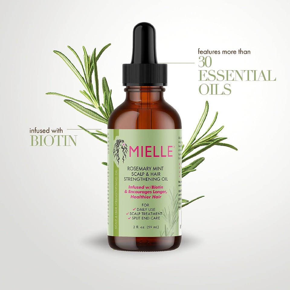 Mielle Organics Rosemary Mint Scalp & Hair Strengthening Oil: