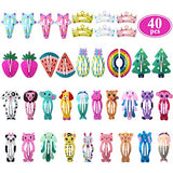 Hair Clips for Girls, Funtopia 100 Pcs No Slip Metal Snap Hair Clips Barrettes for Kids