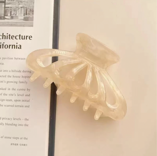 Acetate Shell shape large beautiful hair claw clip